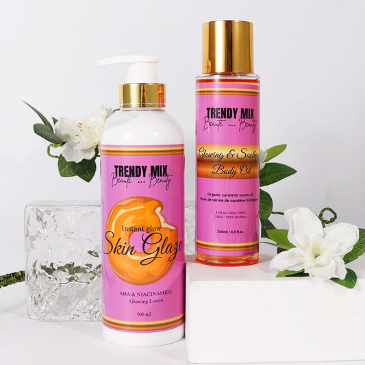 Skin Glaze lotion & Body Oil Set of 2 / Lotion Glaçage Corporel & Huile Corporelle Set de 2